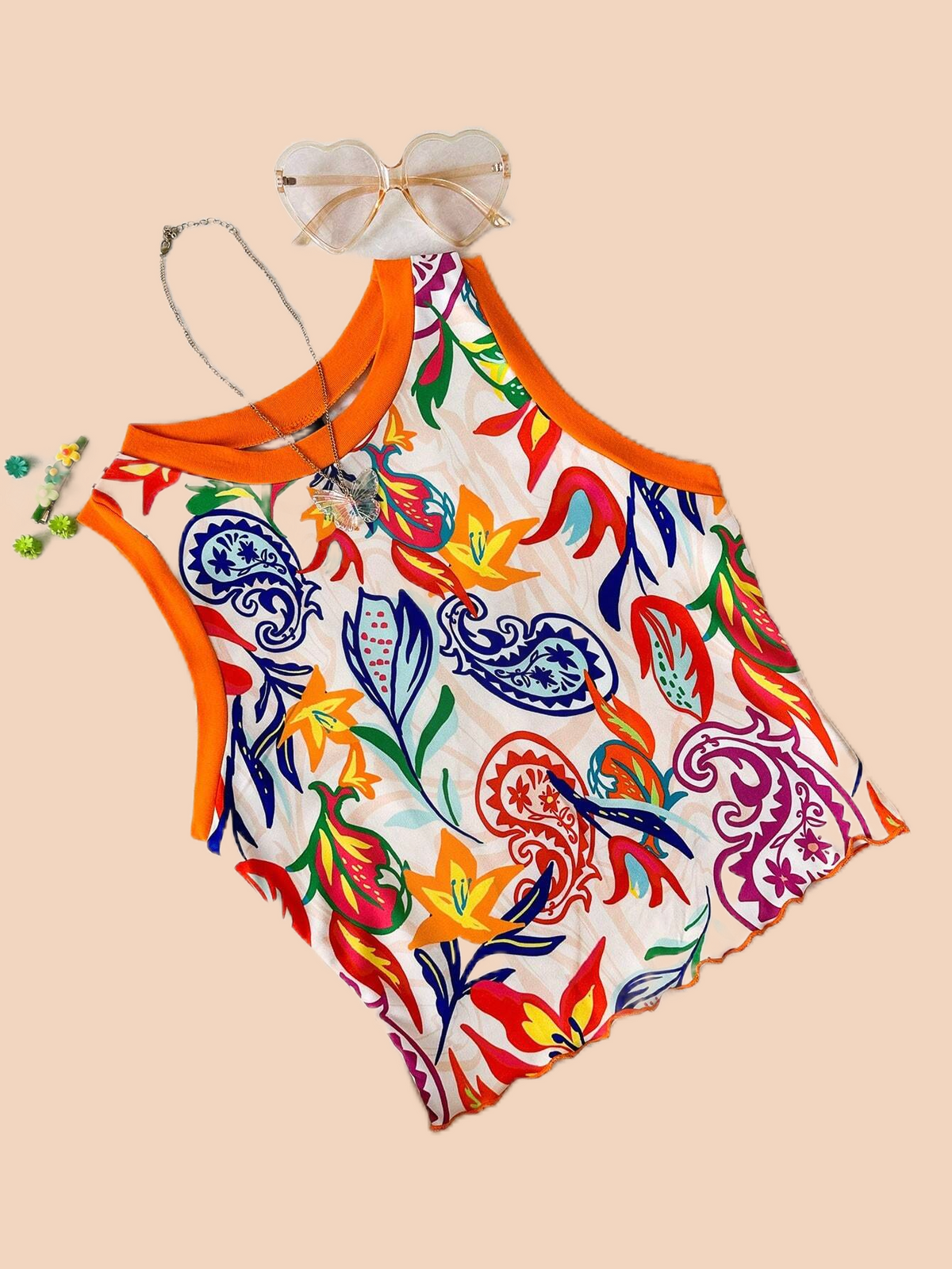 Women's Printed Crop Top