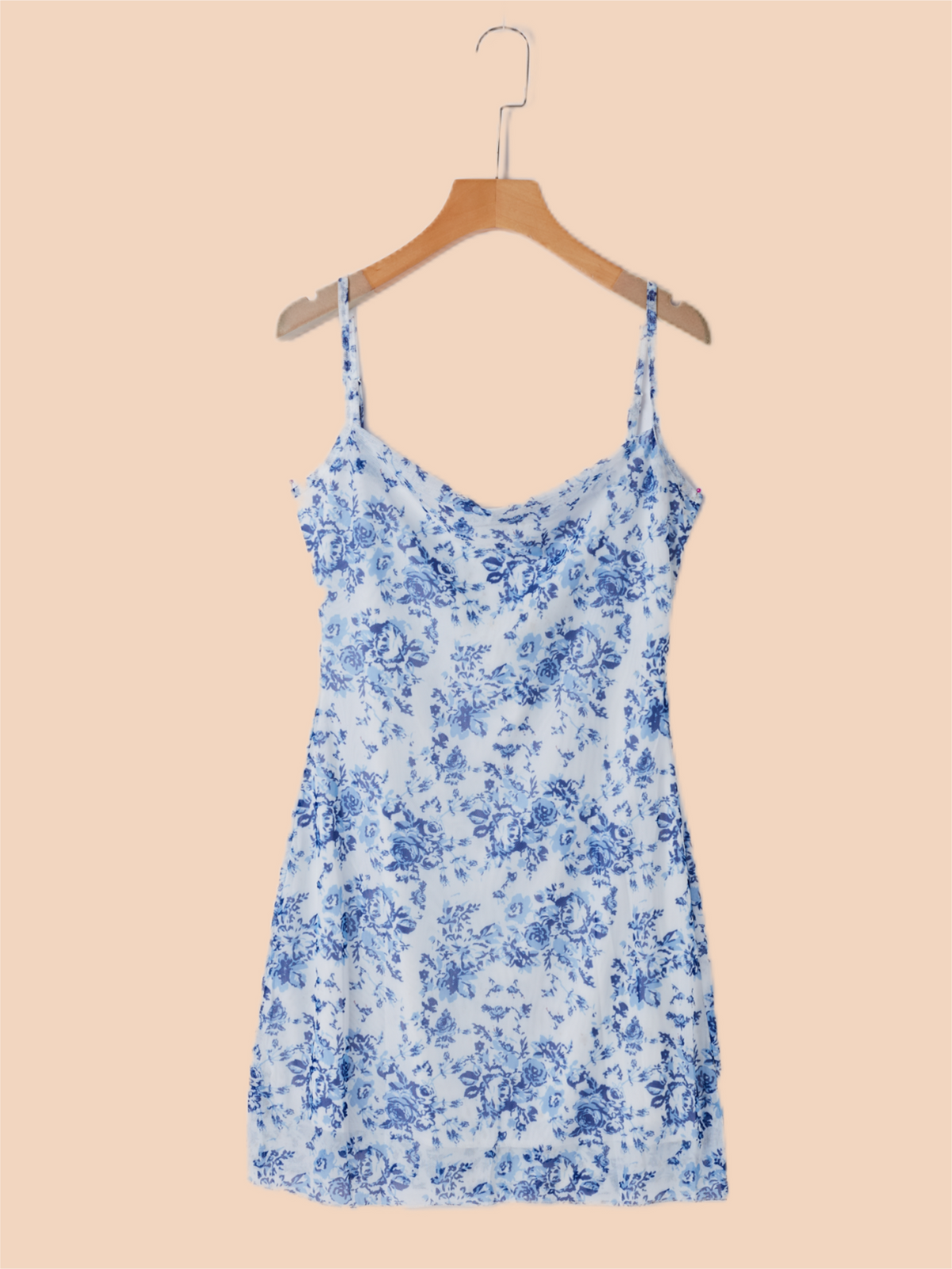 Women's Summer Floral Print Drawstring Front Cami Dress - Boho Casual Sleeveless Short Dress Bodycon Maxi Dress